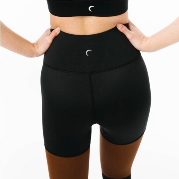 Zyia Mocha Block Light N Tight Hi Rise 7/8 Cocoa Colorblock Leggings Size 8-10 - Picture 6 of 12